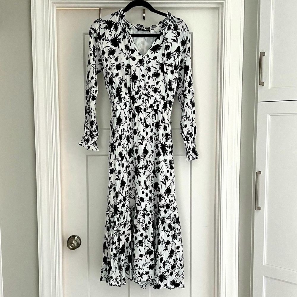 Lulus Floral Ruffle Maxi Dress